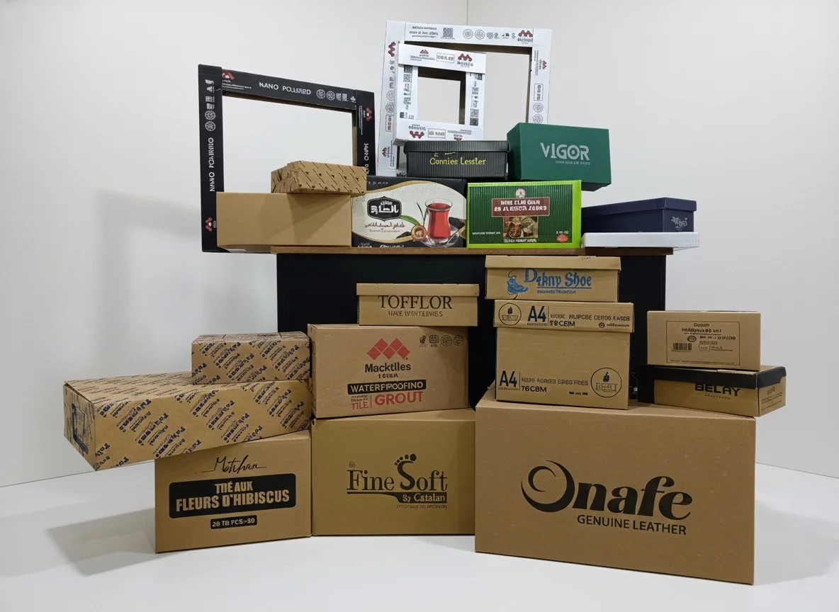 Corrugated cardboard packaging boxes manufactured by EZI Packaging Sri Lanka