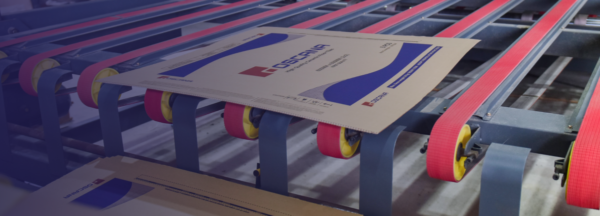 Corrugated packaging production line at EZI Packaging Sri Lanka manufacturing facility